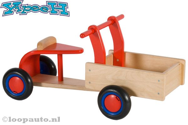 Yipeeh Houten bakfiets nature Loopauto.nl